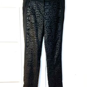 A.L.C. Black Brocade Women's Pants